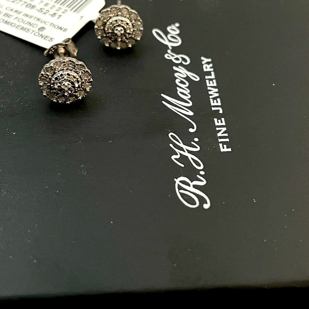 Bridge Diamond Earrings R.H.Macy & Co. fine jewelry.